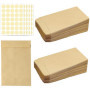 Lot de 150 mini sacs autocollants en papier pour graines et petits objets