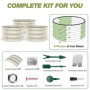 Kit de Jardinières Surélevées Ronde 3 Pièces - Idéal pour Fleurs et Fruits
