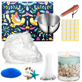 Kit de Fabrication de Bougies en Gelée avec Décorations Maritimes
