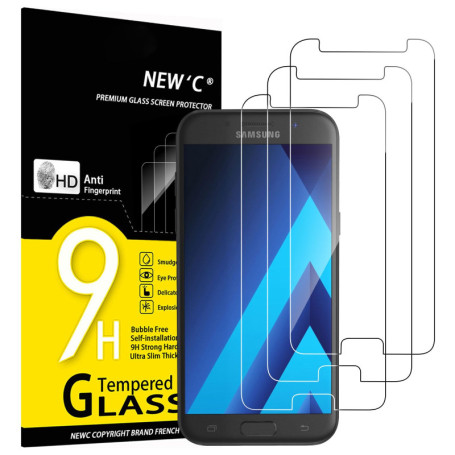Lot de 3 Verres Trempés Ultra Résistants pour Samsung Galaxy A5 2017