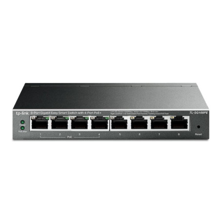 Commutateur TP-Link PoE 8 Ports Gigabit - Gestion Intelligente et Boîtier Métal