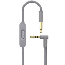 Câble audio Toxaoii avec microphone pour casques Beats - Gris