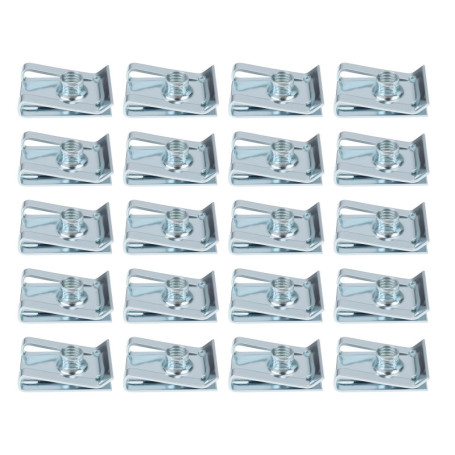 Lot de 20 écrous M5 en métal galvanisé pour motos et scooters