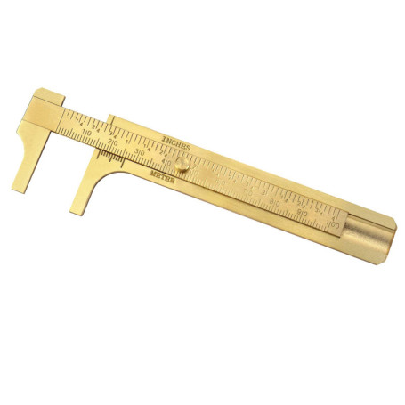 Pied à Coulisse en Laiton QWORK 10 cm - Outil de Mesure Précis