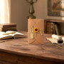 Ensemble de 10 Cartes de Vœux Fleurs Séchées avec Enveloppes Kraft - QWORK
