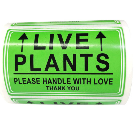 Lot de 250 étiquettes autocollantes pour plantes vivantes - Fragiles