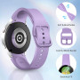 aceyoon 10 Pack Bracelets Compatible avec Samsung Galaxy Watch 7/6/5 40mm 44mm/ 5 pro 45mm, Bracelet Silicone Soft pour Galaxy W