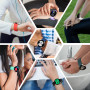 aceyoon 10 Pack Bracelets Compatible avec Samsung Galaxy Watch 7/6/5 40mm 44mm/ 5 pro 45mm, Bracelet Silicone Soft pour Galaxy W