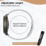 BDIG Bracelet en Métal Compatible avec Samsung Galaxy Watch 7 6 5 4 40mm 44mm/6 Classic 43mm 47mm/Watch 5 Pro 45mm/4 Classic 42m