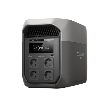Station électrique Portable EF ECOFLOW Delta 3 Max, Batterie LiFePO₄ 2048 Wh, Sortie X-Boost 2400 W, Charge 0 à 80% en 51 Min, g