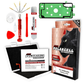 Batterie PolarCell 4700 mAh pour Samsung Galaxy A70 avec Kit d'Outils