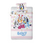 Parure de Lit Enfant Bluey 140x200 cm - Housse de Couette et Taie d'Oreiller - 100% Coton Doux