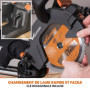 Scie à Onglets Coulissante Multi-Matériaux R185SMS+ avec Guide Laser