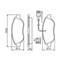 Plaquettes de Frein Avant Bosch BP337 - Jeu de 4 avec Accessoires