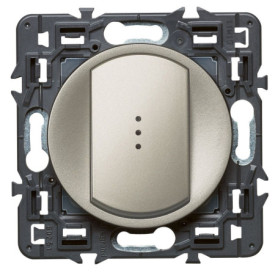 Interrupteur lumineux Céliane Soft Titane 10A - Legrand