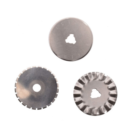 Cutter Rotatif Vaessen Creative - Set de 3 Lames Précision pour Loisirs Créatifs