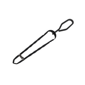 Pince à Bois en Fer Forgé Relaxdays - 46 cm, Accessoire de Cheminée Noir