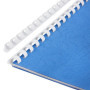 Peignes de Reliure Rayson - Pack de 100, 21 Anneaux, Plastique Blanc, 6 à 12 mm