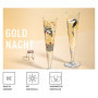 Flûte à Champagne Ritzenhoff Goldnacht - Design Élégant en Or Véritable - 200 ml