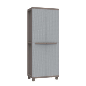 Armoire de Rangement Terry Jrattan 368 avec Effet Rotin