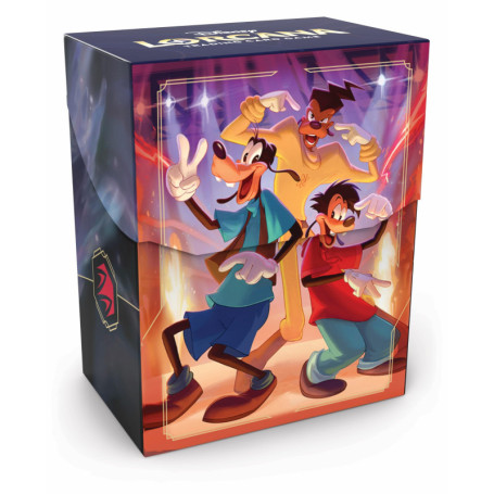 Boîte de Rangement Dingo & Max - Disney Lorcana TCG - Jeu de Cartes à Collectionner