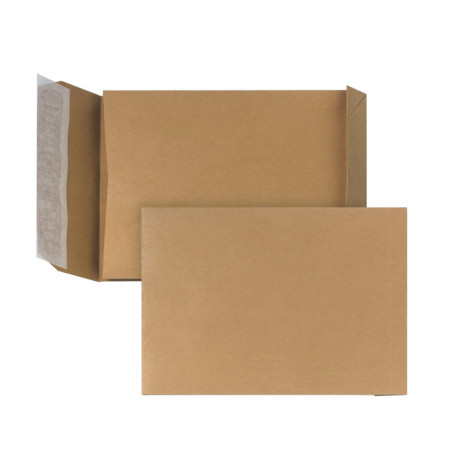 Enveloppes à Soufflet C4 Renforcées en Papier Kraft - Lot de 250