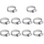 Lot de 10 Colliers de Serrage Réglables en Acier Inoxydable 304 - 16-25mm