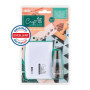 Kit de Tampons Encreurs CRAFT LABELER pour Textiles - Encre Noire Lavable