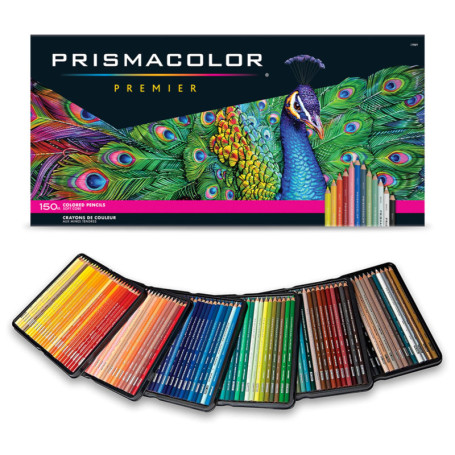 Lot de 150 Crayons de Couleur Prismacolor Premier pour Artistes