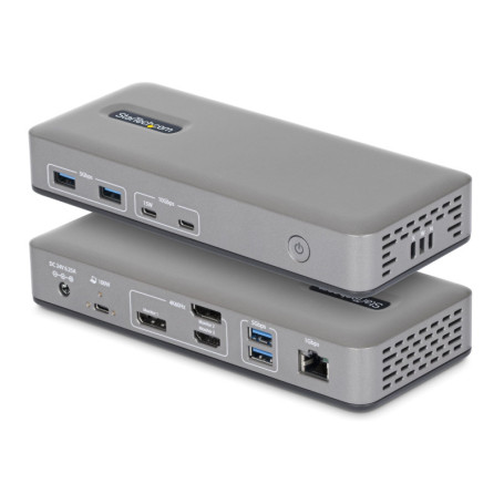 Station d'accueil USB-C StarTech avec triple sortie HDMI 4K 60Hz et chargeur 100W