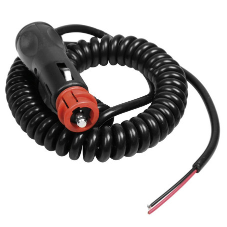 Prise 12V avec Câble Spirale Allume-Cigare OROK - Compatible Tous Véhicules