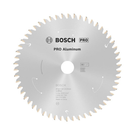 Lame de Scie Circulaire Bosch Expert pour Aluminium - 165 mm, 52 Dents