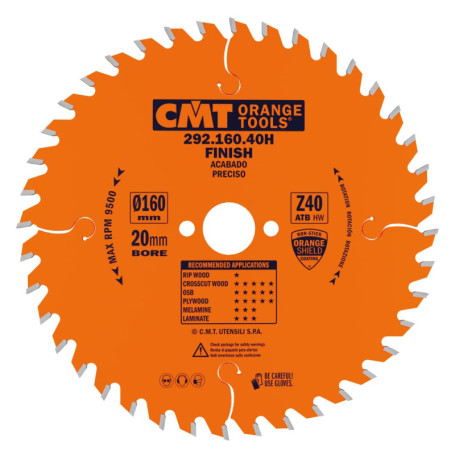 Lame de Scie Circulaire CMT 160mm pour Outils Portables