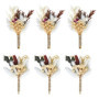 Mini Bouquet de Fleurs Séchées Naapesi - 6 Pièces pour Décoration
