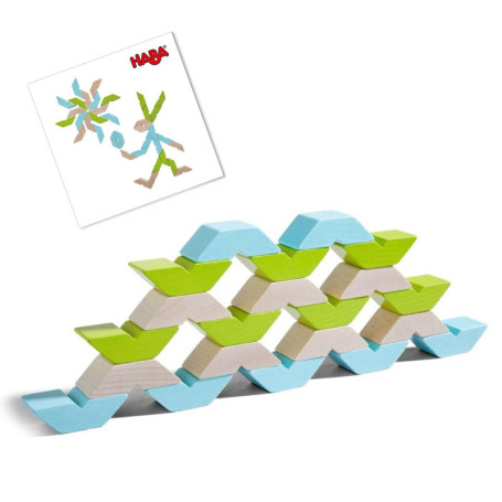 HABA Jeu d'Assemblage en Bois 3D Varius - Créativité et Amusement pour Enfants