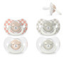 Lot de 4 Sucettes Brillantes pour Bébés 0-6 Mois - Suavinex