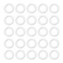 ECSiNG 100 Anneaux de Rideaux Romains en Plastique Transparent - 13mm