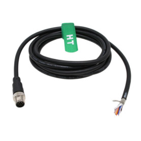 Câble M12 Profibus 8 Broches pour Automatisation Industrielle - 5 m