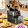 Anatole 6 en 1 Coupe Légumes Électrique en Cubes Ondulées Trancheuse de Légumes Fruits Professionnel Rapeuse Multifonctions pour