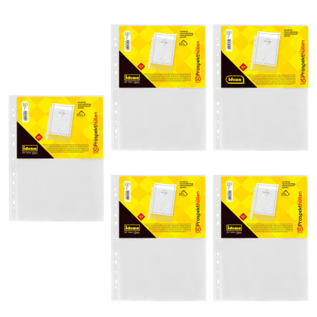 Pochettes Transparentes A4 Idena - Set de 50 Pochettes Indélébiles
