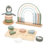Ensemble de 3 Jouets en Bois Colorés pour Bébé - Abaque, Pingouin et Formes