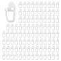 Clips de Rideau Roulant en Plastique Blanc - 100pcs pour Rails et Fenêtres