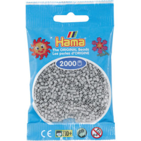 Sachet de 2000 Mini Perles à Repasser Hama - Gris Clair