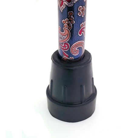 Lot de 4 Embouts en Caoutchouc Noir pour Cannes de Marche - 16mm