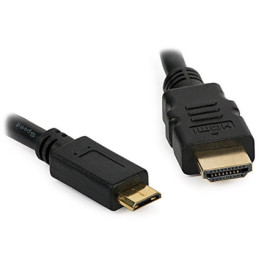 Câble mini HDMI vers HDMI 1,8 m pour Canon EOS 6D - Dragon Trading