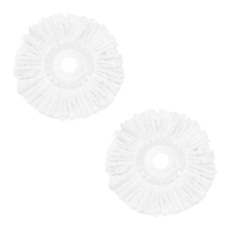 Lot de 2 Têtes de Recharge Microfibre pour Balai Rotatif BLACK+DECKER