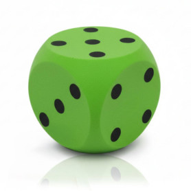Cube en Mousse Vert Extra Souple pour Enfants - alldoro 15x15 cm