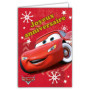 Carte d'Anniversaire Cars Disney Pixar avec Enveloppe - Lightning McQueen