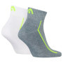 Lot de 2 Chaussettes de Sport Quarter Head - Confort et Performance - Taille 46 - Blanc