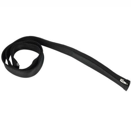 Gaine de câble Electraline 1,5 m - Organisateur de câbles noir avec fermeture éclair